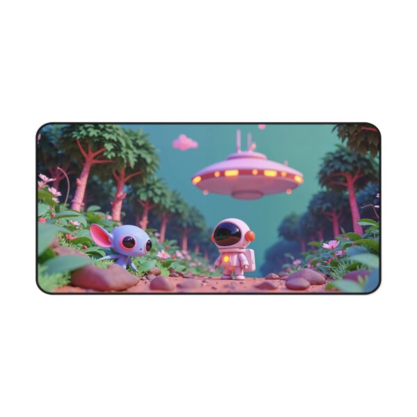 Astro Alien Adventure Desk Mat, Cute Desk Accessories, Gamer Gift, Funky Decor, Office Desk Pad