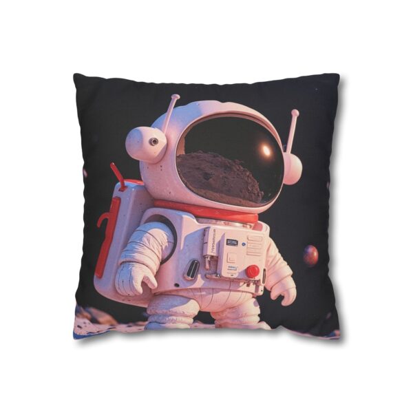 Astronaut Themed Square Pillowcase, Space Decor for Kids, Fun Bedroom Accessory, Gift for Space Lovers, Cosmic Home Accent