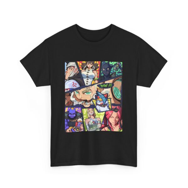 Front and Back Anime Graphic Tee for Creatives, Unisex Heavy Cotton Tee, Casual Wear, Street Style, Gift for Art Lovers, Perfect for Festivals