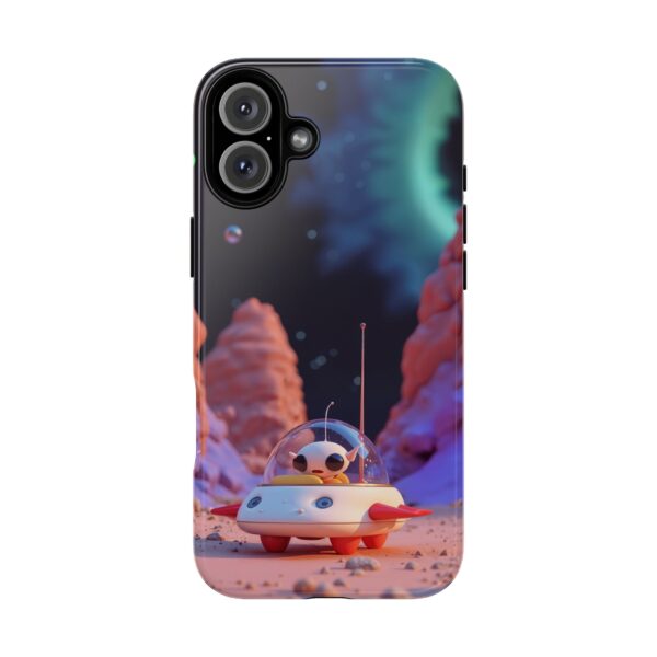 Alien Spaceship Cute Phone Case, Galaxy Lover Gift, Geeky Smartphone Case, Unique Phone Accessory, Gift for Astronaut Fan