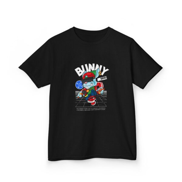 Kids Bunny Graphic Tee, Cool T-Shirt for Boys and Girls, Fun Birthday Gift, Casual Wear, Spring and Summer Fashion